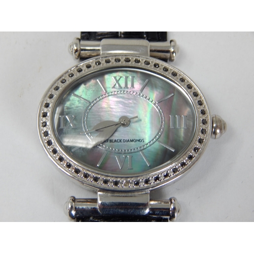 985 - Ladies Hallmarked Silver Wristwatch & Bracelet together with a Further Wristwatch, the Bezel Set wit... 