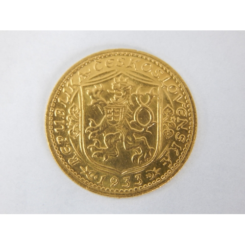 98 - 22ct Gold 1933 Czechoslovakia Ducat