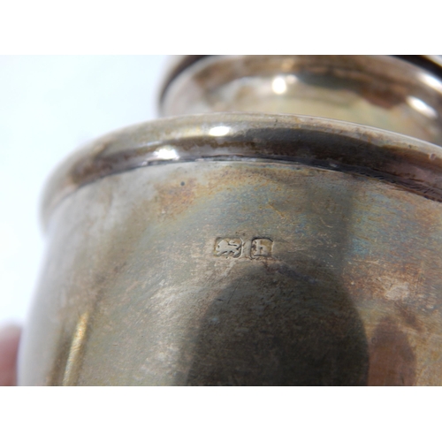 140 - Edwardian Silver Sugar Caster Hallmarked Birmingham 1907 with Loaded Base: gross weight 147g