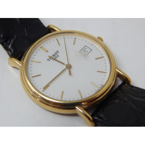 175 - 18ct Gold Gentleman's Tissot 1853 Gold Collection Wristwatch with White Dial & Date Aperture on Orig... 