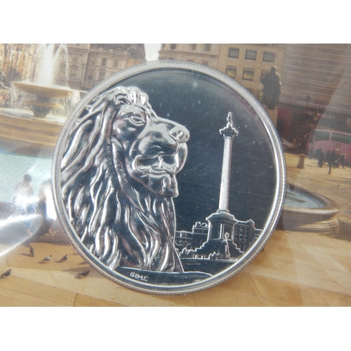 90 - Royal Mint The Trafalgar Square 2016 UK £100 Fine Silver Coin in Sealed Pack of Issue