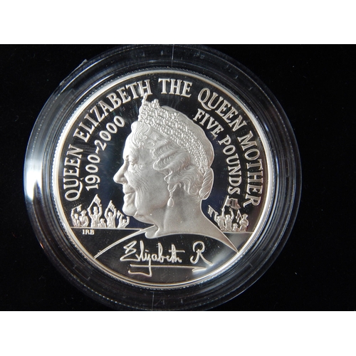 83 - Royal Mint 2000 Silver Proof Piedfort Centenary Crown in Case of Issue with COA together with a 1993... 