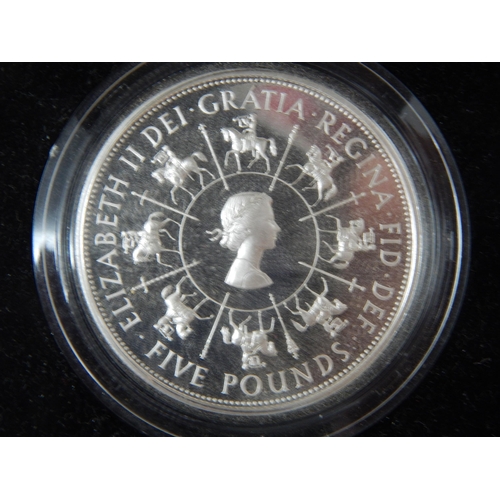 83 - Royal Mint 2000 Silver Proof Piedfort Centenary Crown in Case of Issue with COA together with a 1993... 