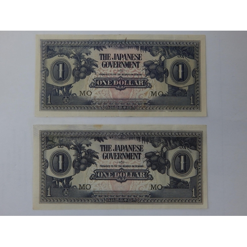 60 - A Quantity of Banknotes to Include a Timor 1910 $1 & Japanese notes, One Cent - $100