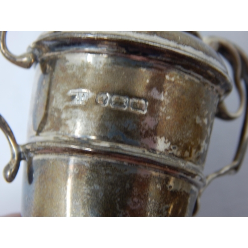 178 - A Quantity of Hallmarked Silver to Include a Pepper formed as a Trophy Cup, a Further Pepper & Three... 