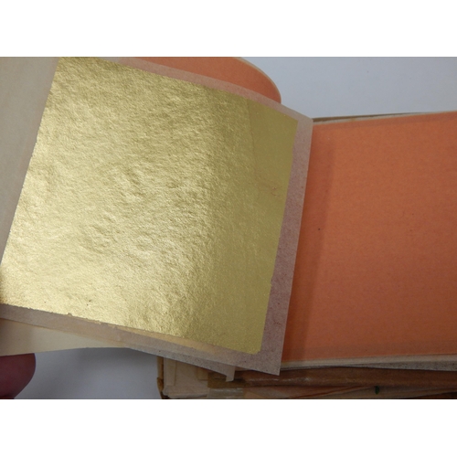 197 - A Quantity of Jewellers Gold Leaf Pages together with Application Brush Tools