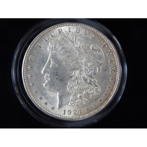 53 - First & Last U.S Morgan Dollars: 1878/1921 in Case of Issue with COA & Original Purchase Receipt