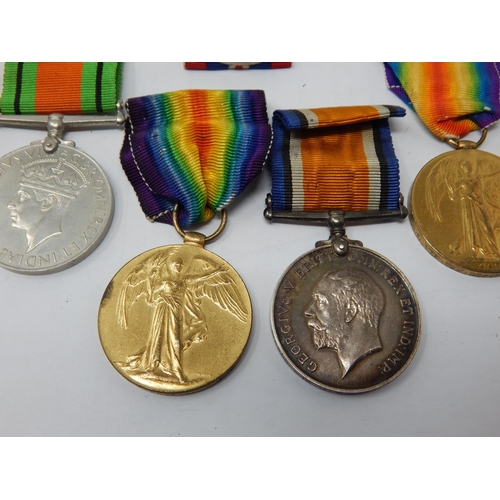 259 - WWI Medals Edge Named to 16670 PTE F.J BRADFORD DORSET REGIMENT & 126356 PTE J.T ROGERS R.A.M.C toge... 