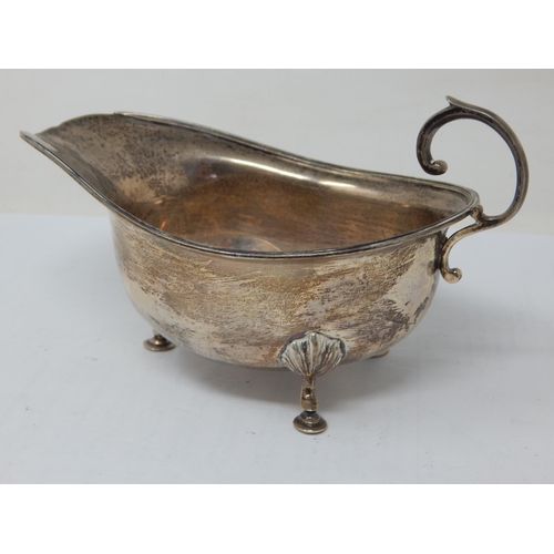 264 - Asprey & Co, London Silver Sauce Boat Hallmarked London 1915: Weight 96g