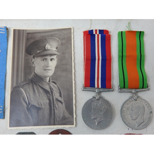 373 - WWII 7629329 PTE D.J MINNS R.A.O.C: A Collection of Items belonging to Private Minns Including His M... 