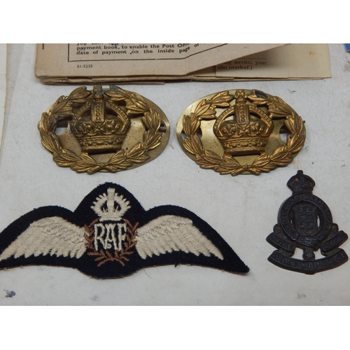 373 - WWII 7629329 PTE D.J MINNS R.A.O.C: A Collection of Items belonging to Private Minns Including His M... 