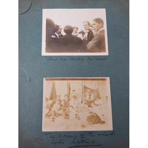 375 - Early Aviation: A Scrap Book Compiled by Miss Mai Bacon (English Actress) in 1913 recording her flig... 