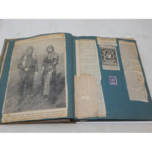 375 - Early Aviation: A Scrap Book Compiled by Miss Mai Bacon (English Actress) in 1913 recording her flig... 