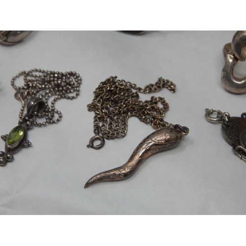 271 - A Collection of Sterling Silver Jewellery to Include an Iona Silver & Enamel Galleon Brooch, Further... 