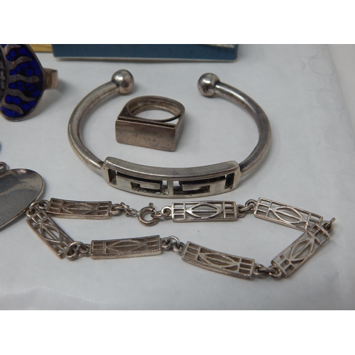 271 - A Collection of Sterling Silver Jewellery to Include an Iona Silver & Enamel Galleon Brooch, Further... 