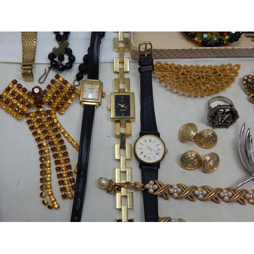 272 - An Extensive Collection of Good Quality Vintage Costume Jewellery to Include Brooches, Bracelets, Ea... 