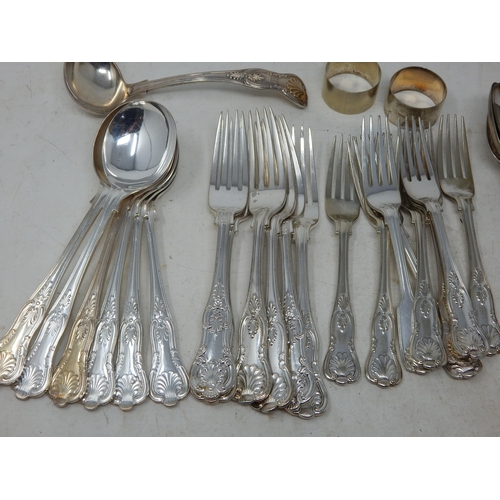 278 - A Quantity of Kings Pattern Silver Plated Cutlery.