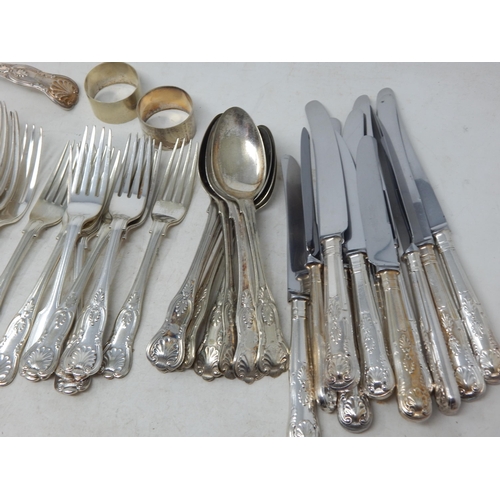 278 - A Quantity of Kings Pattern Silver Plated Cutlery.