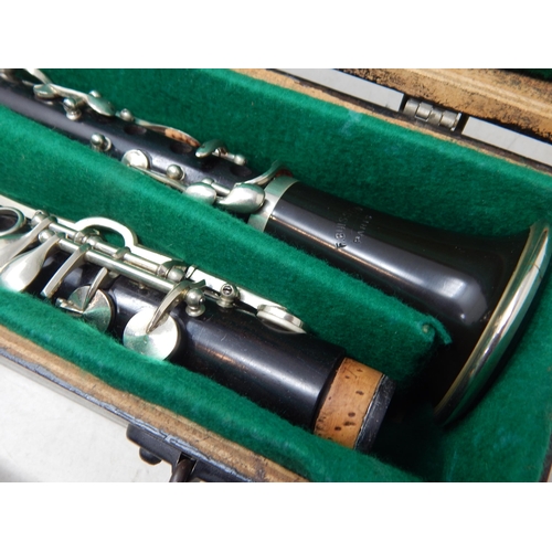 386 - F. Buisson, Paris, Clarinet in Fitted Case