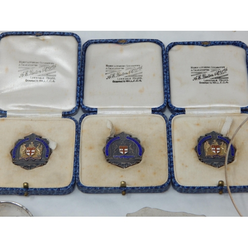 281 - A Quantity of Hallmarked Silver Including a Vesta Case, Cigar Piercer, Napkin Ring, Bangle, Decanter... 