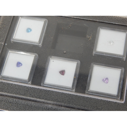 394 - A Collection of Semi Precious Gem Stones in Collectors Cases (23)