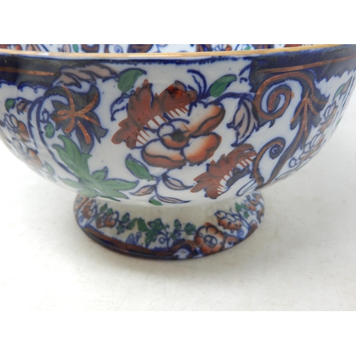 410 - C19th Oriental Bowl with Figural Decoration by David Lockhart, Singapore 25cm diameter together with... 