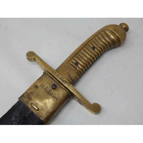 19th Century Prussian Sappers Hanger with Scabbard 64cm