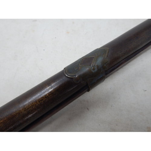 428 - 19th Century Middle Eastern Matchlock Rifle 170cm long A/F