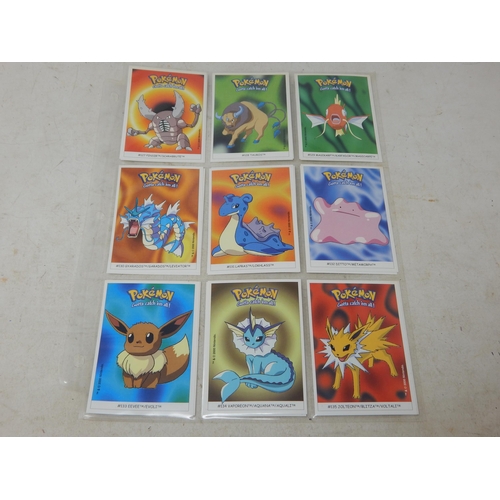 453 - Pokemon 2000 Dunkin Boomer Stickers Set (Complete) 150/150