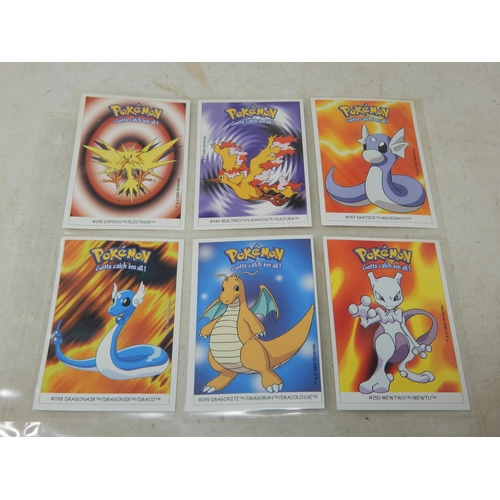 453 - Pokemon 2000 Dunkin Boomer Stickers Set (Complete) 150/150