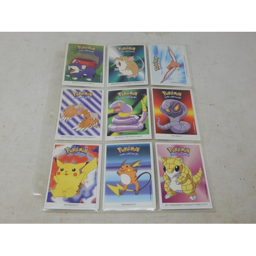 453 - Pokemon 2000 Dunkin Boomer Stickers Set (Complete) 150/150