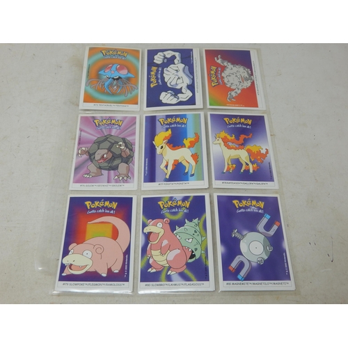 453 - Pokemon 2000 Dunkin Boomer Stickers Set (Complete) 150/150