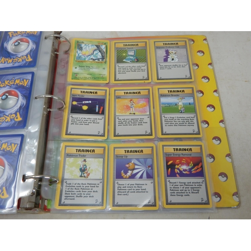 455 - Pokemon Cards: (343 Total) Contained in Two Original Pokemon Ring Binders including: 1999-2000 Base ... 