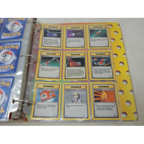 455 - Pokemon Cards: (343 Total) Contained in Two Original Pokemon Ring Binders including: 1999-2000 Base ... 