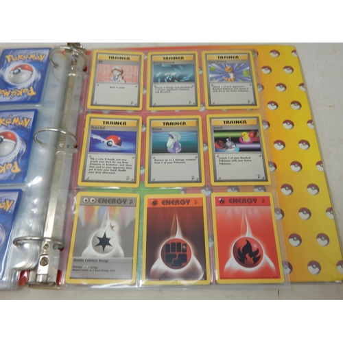 455 - Pokemon Cards: (343 Total) Contained in Two Original Pokemon Ring Binders including: 1999-2000 Base ... 