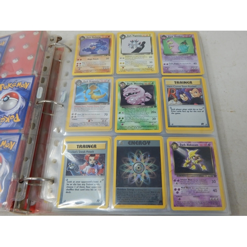 455 - Pokemon Cards: (343 Total) Contained in Two Original Pokemon Ring Binders including: 1999-2000 Base ... 