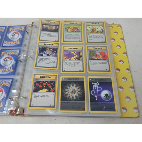 455 - Pokemon Cards: (343 Total) Contained in Two Original Pokemon Ring Binders including: 1999-2000 Base ... 