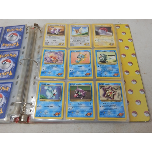 455 - Pokemon Cards: (343 Total) Contained in Two Original Pokemon Ring Binders including: 1999-2000 Base ... 