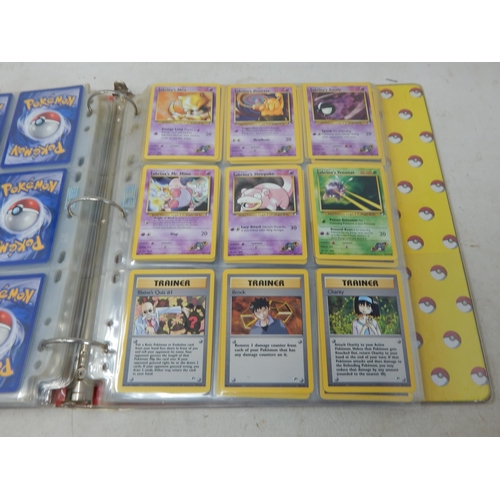 455 - Pokemon Cards: (343 Total) Contained in Two Original Pokemon Ring Binders including: 1999-2000 Base ... 