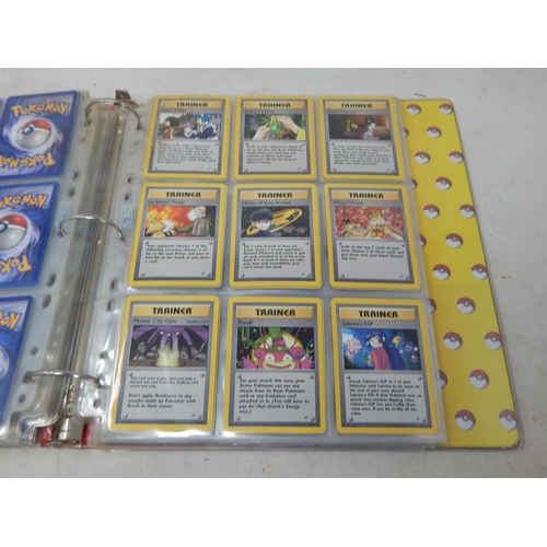 455 - Pokemon Cards: (343 Total) Contained in Two Original Pokemon Ring Binders including: 1999-2000 Base ... 