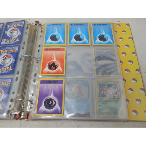 455 - Pokemon Cards: (343 Total) Contained in Two Original Pokemon Ring Binders including: 1999-2000 Base ... 