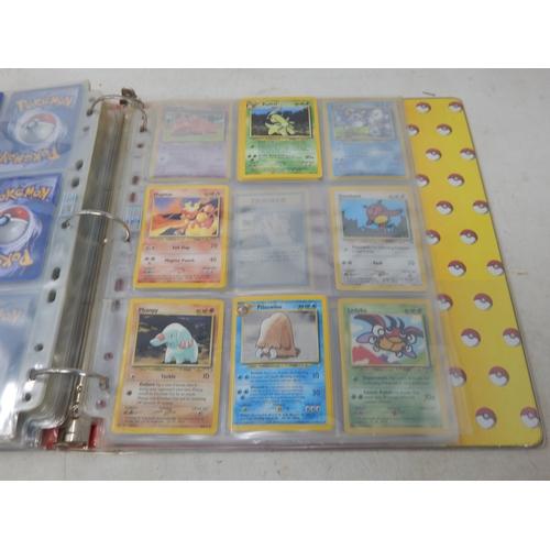 455 - Pokemon Cards: (343 Total) Contained in Two Original Pokemon Ring Binders including: 1999-2000 Base ... 