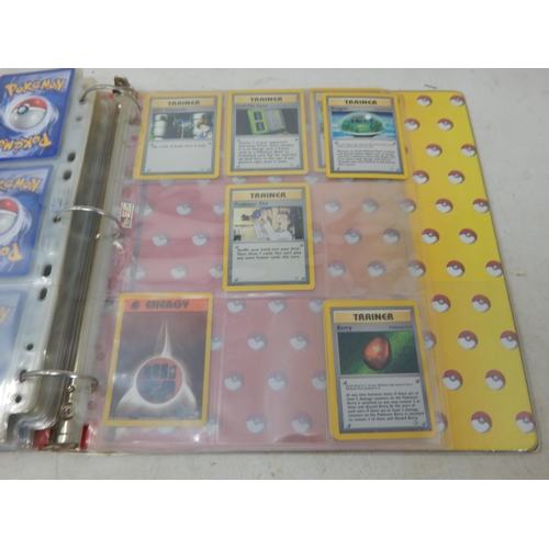 455 - Pokemon Cards: (343 Total) Contained in Two Original Pokemon Ring Binders including: 1999-2000 Base ... 