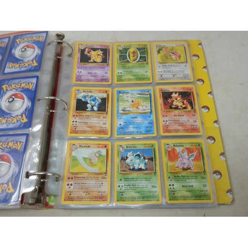 455 - Pokemon Cards: (343 Total) Contained in Two Original Pokemon Ring Binders including: 1999-2000 Base ... 