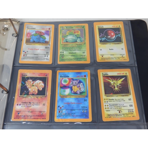 457 - Pokemon: 1999 A-Z of Holo Cards (69) in POG Ring Binder (Replica Cards)