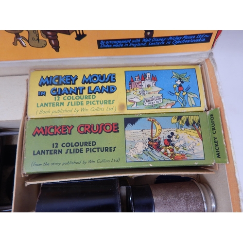 444 - Vintage Mickey Mouse Lantern Outfit with Full Colour Slides (boxed)