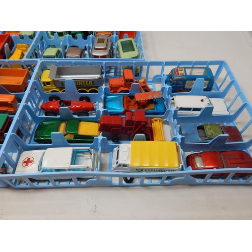 445 - Matchbox Series Collectors Case containing 36 cars etc