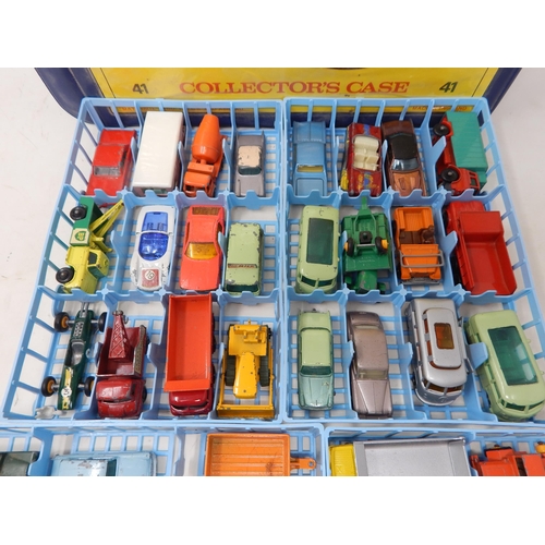 445 - Matchbox Series Collectors Case containing 36 cars etc