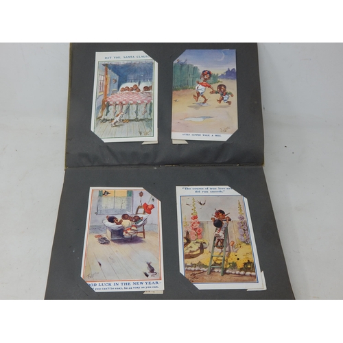 475 - An Early 20th Century Postcard Album containing 118 Humour Postcards