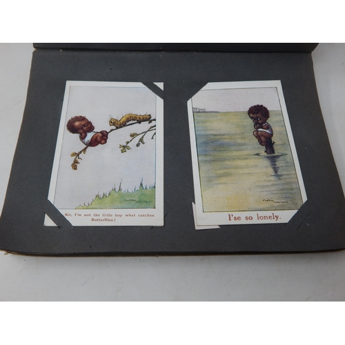 475 - An Early 20th Century Postcard Album containing 118 Humour Postcards